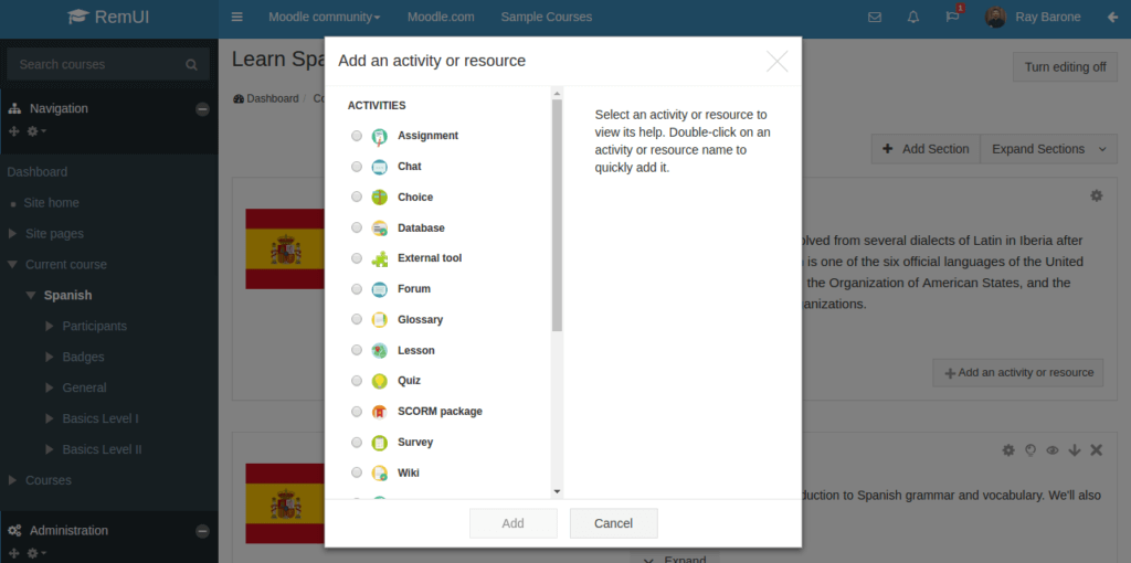 moodle-add-activity