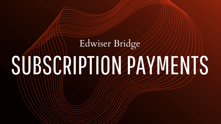 edwiser bridge and subscription payments