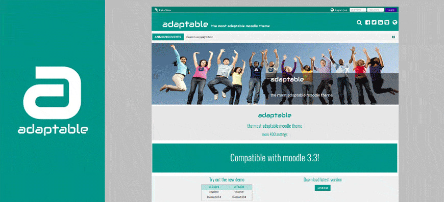 Adaptable Moodle Theme 1 adaptable moodle theme 1