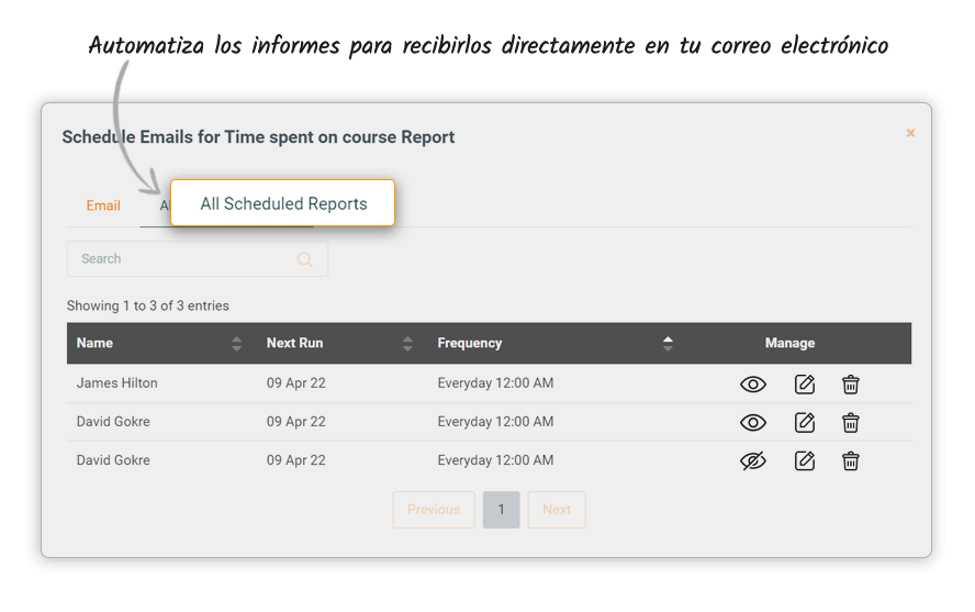 Report scheduling spanish img