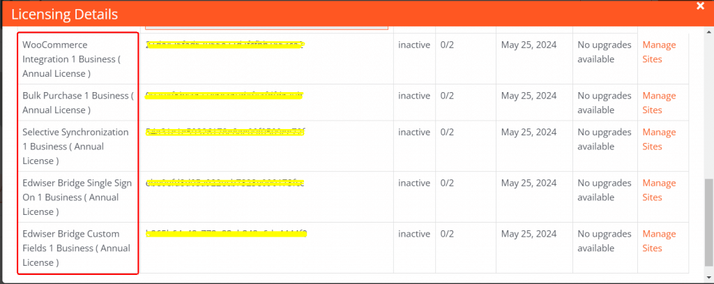 addons keys