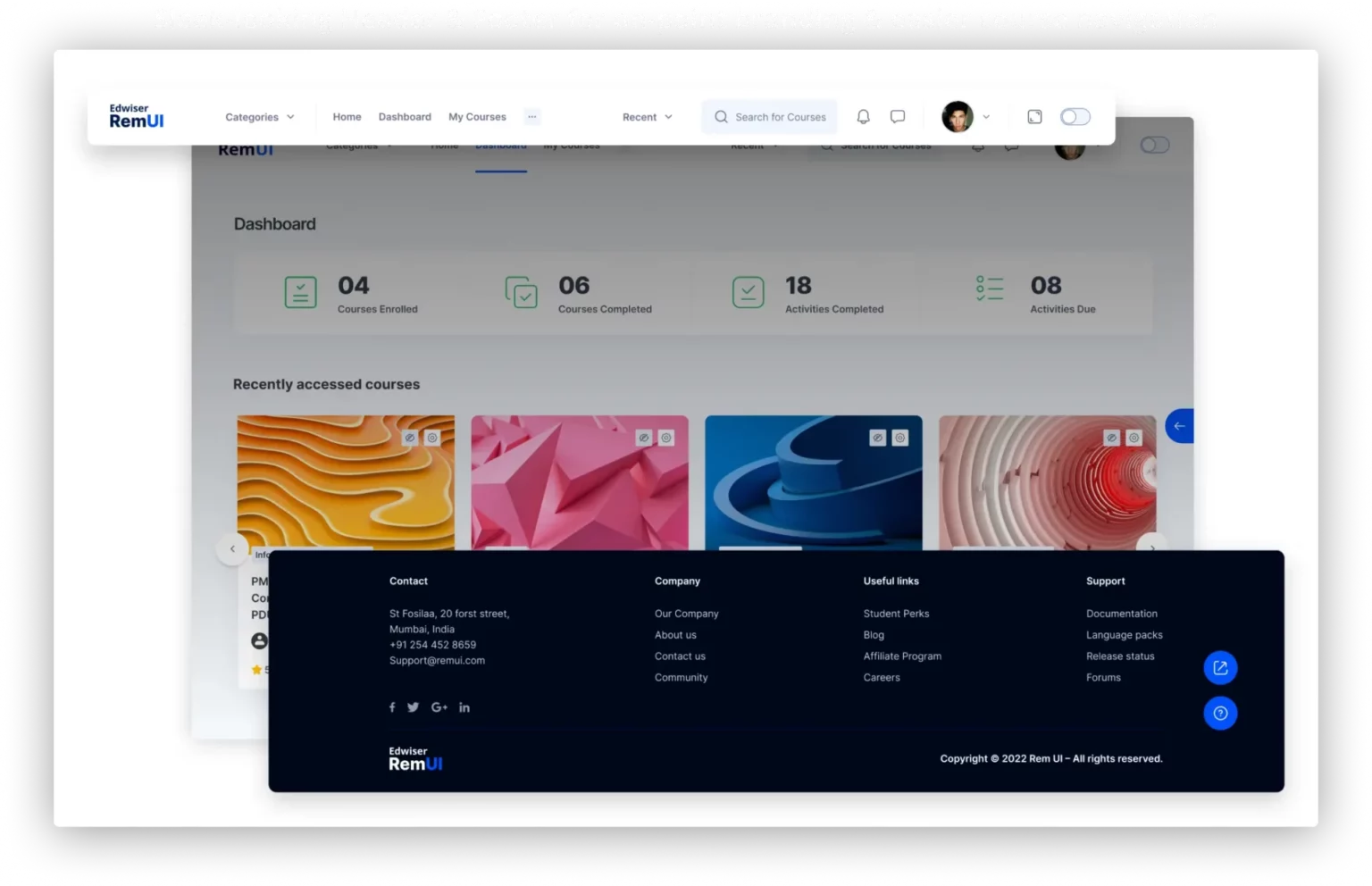Branding easier course navigation